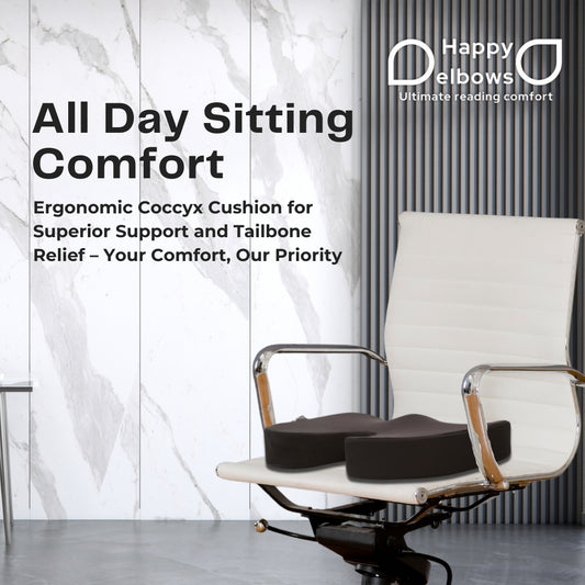 Happy elbows Ultimate Memory Foam Coccyx Seat Cushion