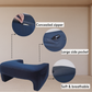 Happy elbows Large Grey Lap Desk Pillow - (For Waist size upto 42 Inch)