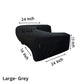 Happy elbows Large Black Lap Desk Pillow - (For Waist size upto 42 Inch)