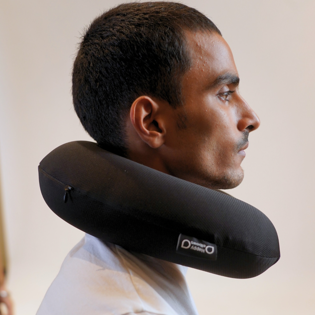 Happy elbows Memory foam travel neck pillow
